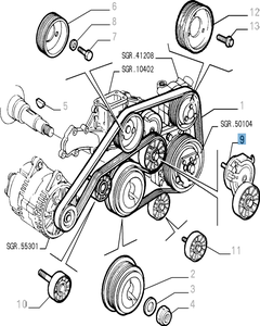 Einstellbarer Riemenspanner