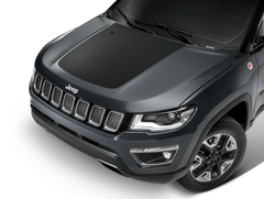 Schwarzer Motorhaubenaufkleber für Jeep Compass
