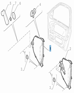 Linker Fensterheber für Fiat Professional Strada