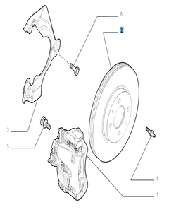 Bremsscheibe vorne für Abarth 500