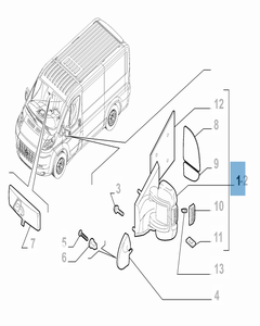 Außenspiegel für Fiat Professional Ducato