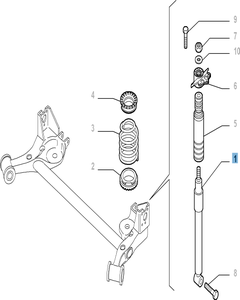 Stoßdämpfer hinten, 2 Stk. für Fiat Linea