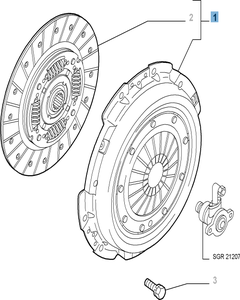 Kupplungssatz (Kupplungsscheibe und -druckplatte) für Alfa Romeo
