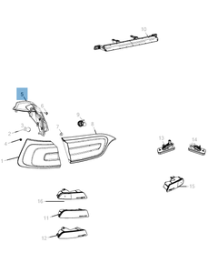 Rückleuchte für Jeep Cherokee