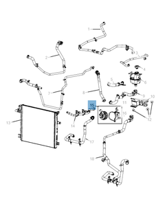 Wasserpumpe, Zusatzkühlsystem für Jeep Wrangler