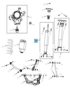 Stoßdämpfer hinten, 2 Stk. für Jeep Grand Cherokee