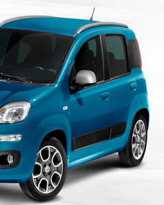 MATTGRAUE SPIEGELKAPPEN FÜR FIAT PANDA