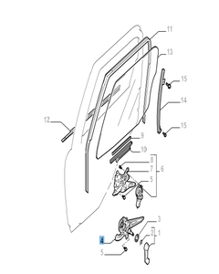 Fensterheber hinten rechts für Fiat Sedici