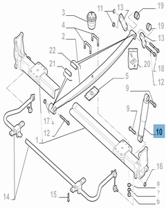 Stoßdämpfer hinten für Kastenwagen - 2 Stk. für Fiat und Fiat Professional