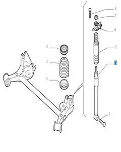 Stoßdämpfer hinten links für Alfa Romeo Mito