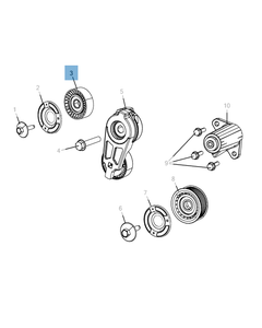 Fester Riemenspanner für Jeep
