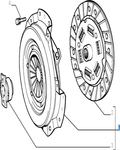 Kupplungssatz (Kupplungsscheibe, -druckplatte und Ausrücklager) für Fiat und Fiat Professional