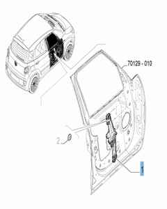 Fensterheber vorne rechts für Fiat 500L