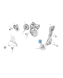 Fester Riemenspanner für Jeep