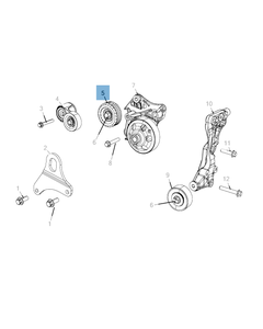 Fester Riemenspanner für Jeep