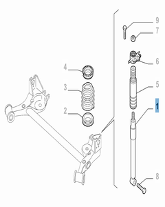 Stoßdämpfer hinten 2 Stk. für Fiat und Fiat Professional