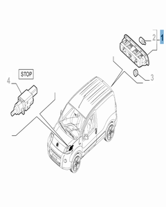 Rückleuchte (drittes Bremslicht) für Fiat und Fiat Professional
