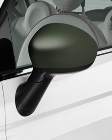 Spiegelkappen, Militärgrün für Fiat 500