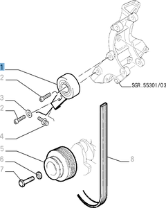 Einstellbarer Riemenspanner