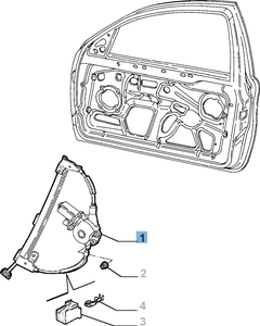 Fensterheber vorne rechts für Alfa Romeo 147