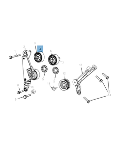 Fester Riemenspanner für Jeep Wrangler