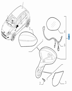 Außenrückspiegel links