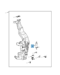 Pumpe der Scheibenwaschanlage für Jeep