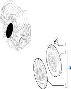 Kupplungssatz (Kupplungsscheibe und -druckplatte) für Fiat und Fiat Professional