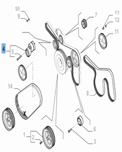Einstellbarer Riemenspanner