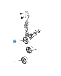 Einstellbarer Riemenspanner für Jeep Compass/Patriot