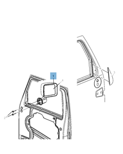 Manueller Außenspiegel für Jeep Wrangler