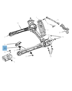 Stoßdämpfer hinten, 2 Stk. für Lancia Voyager