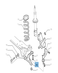 Linker Querlenker für Fiat Professional Ducato