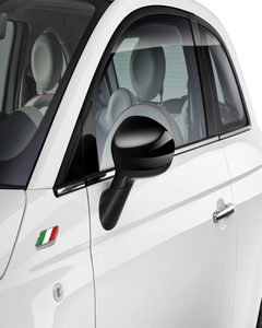 Spiegelkappen, Schwarz glänzend für Fiat 500