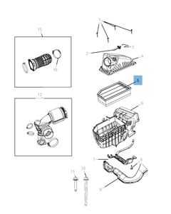 Motorluftfilter für Jeep Wrangler