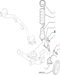 Stoßdämpfer hinten für Fiat und Fiat Professional
