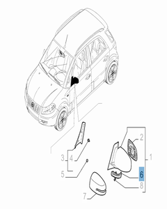 Seitlicher Fahrtrichtungsanzeiger für Fiat Sedici