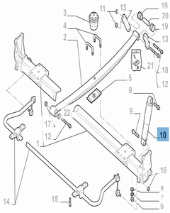 Stoßdämpfer hinten für Fiat Professional Ducato
