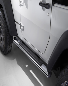 Verchromte Klapptritte, seitliche Trittbretter unterhalb der Tür für Jeep Wrangler