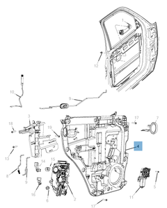 Fensterheber hinten für Jeep Cherokee
