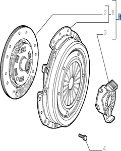 Kupplungssatz (Kupplungsscheibe, -druckplatte und Ausrücklager) für Alfa Romeo