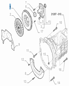 Kupplungssatz (Druckplatte) für Fiat 124 Spider