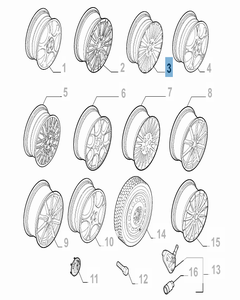 Leichtmetallfelge 7.5J x 17'' H2 ET 41 für Alfa Romeo