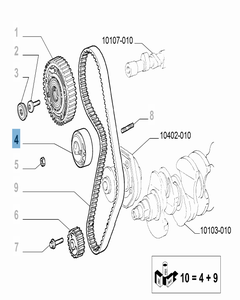 Einstellbarer Riemenspanner