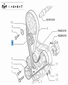 Fester Riemenspanner für Fiat und Fiat Professional