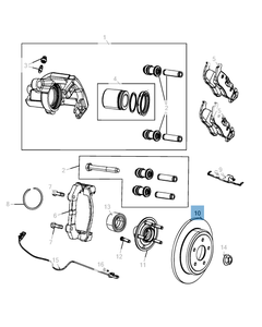 Hintere Bremsscheibe für Durango & Grand Cherokee