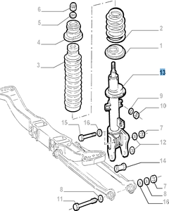 Stoßdämpfer hinten für Alfa Romeo 147