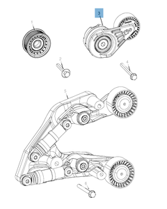 Einstellbarer Riemenspanner für Jeep