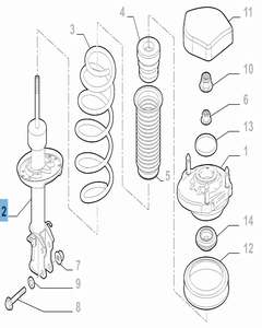 Stoßdämpfer hinten -