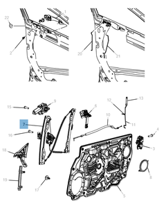 Vorderer Fensterheber für Lancia Flavia